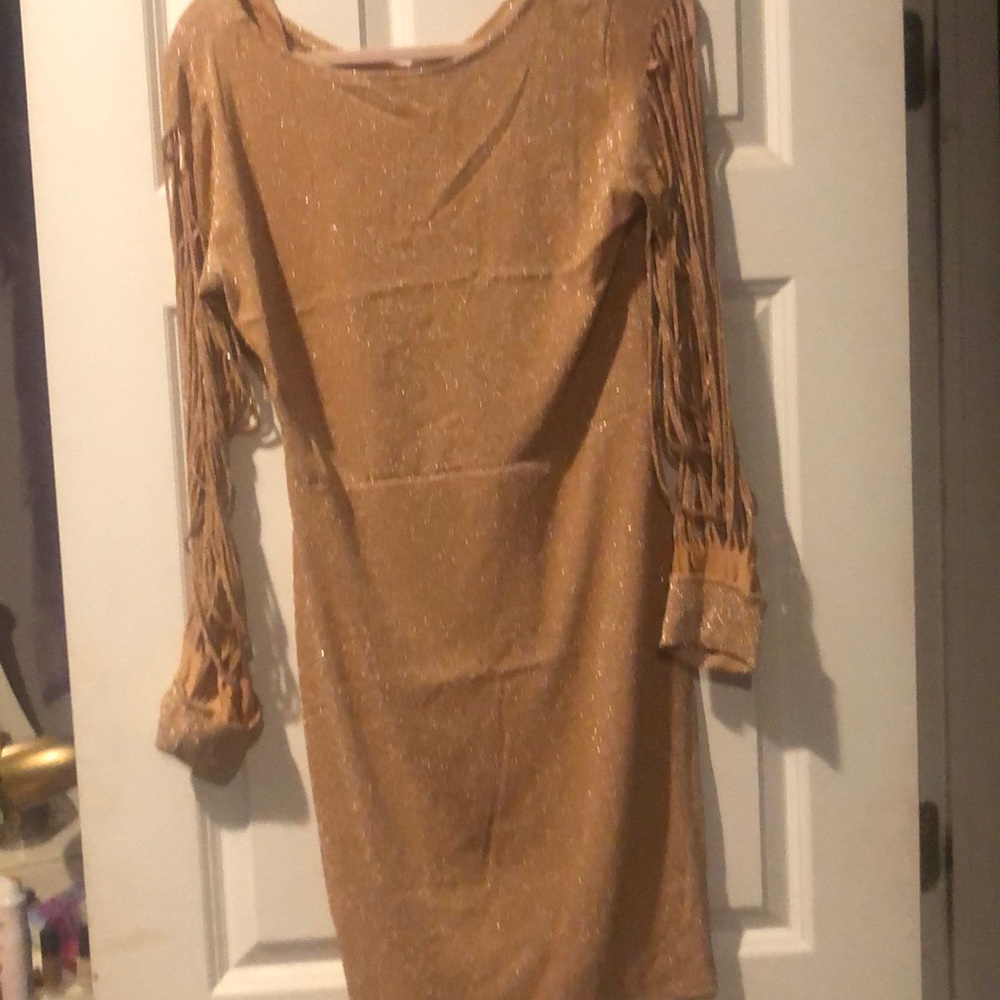 Gold dress size xl